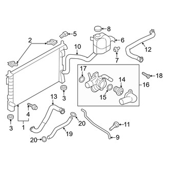 Ford OE - Cooling - Radiator & Components (3.7L)