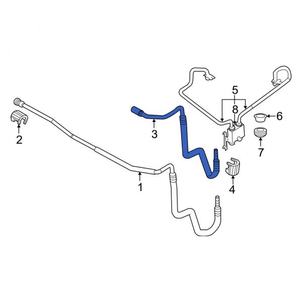 Ford OE BT4Z7C410B Automatic Transmission Oil Cooler Tube