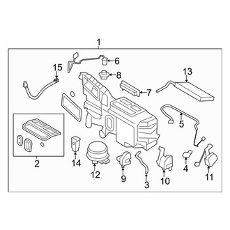 Ford OE - Air Conditioner & Heater - Evaporator Components (W/O Dual Zone, With Humidity Sensor)