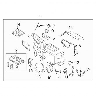 2011 Ford Edge OEM A/C & Heating Parts | Systems — CARiD.com