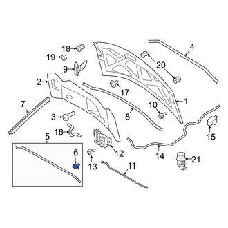 Ford OE - Hood Insulation Pad Clip