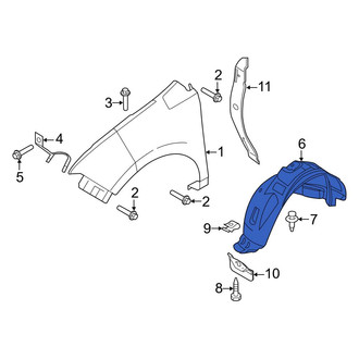 Ford OE - Front Right Fender Splash Shield