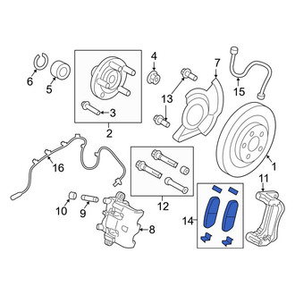 Ford OE - Front Disc Brake Pad Set
