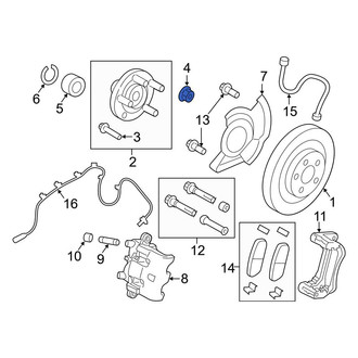 Ford OE - Rear CV Joint Nut