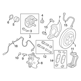 Ford OE - Front Suspension - Brake Components
