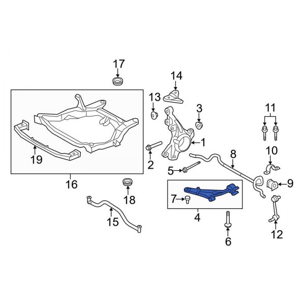Genuine Ford 8T4Z-3078-A Suspension Arm Assembly
