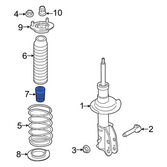 Ford OE - Front Suspension Strut Bumper