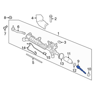 Ford OE - Inner Steering Tie Rod End