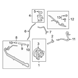Ford OE - Steering Gear & Linkage - Pump & Hoses (To 11/5/10)