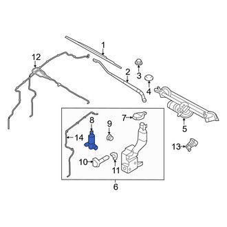Ford OE - Windshield Washer Pump
