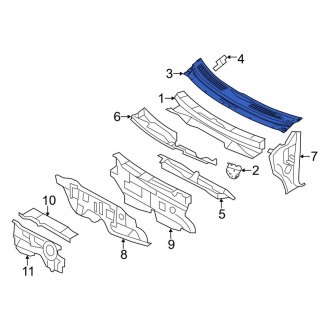 Ford Edge Cowl Panels & Parts | Vent Grills — CARiD.com