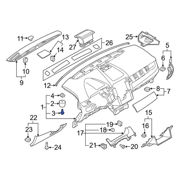 Dash Panel Screw