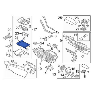 Ford OE - Center Console Trim Panel