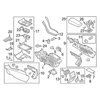 Ford OE - Front Console