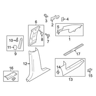 Ford OE - Pillars, Rocker & Floor - Interior Trim