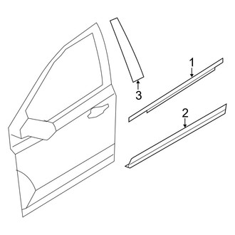 Ford OE - Front Door - Exterior Trim