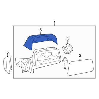 Ford OE - Front Left Door Mirror Cover
