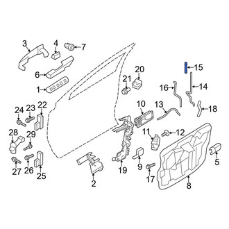 Ford OE - Rear Door Lock Knob