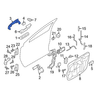 Ford OE - Front Outer Exterior Door Handle