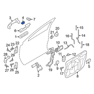 Ford OE - Front Left Exterior Door Handle Cover