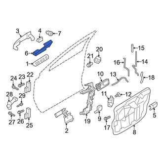 Ford OE - Front Right Exterior Door Handle Base