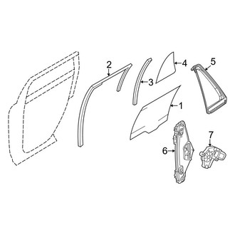 Ford OE - Rear Door - Glass & Hardware