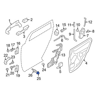 Ford OE - Door Shell Grommet