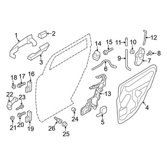 Ford OE - Rear Door - Lock & Hardware