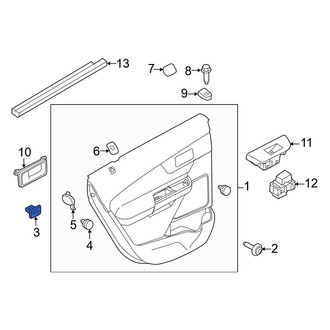 Ford OE - Radiator Support Splash Shield Nut