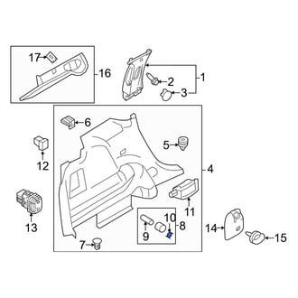 Ford OE - Rear Right 12 Volt Accessory Power Outlet Cover