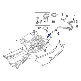 Ford OE - Fuel Filler Hose