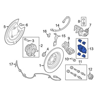 Ford OE - Rear Disc Brake Pad Set