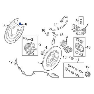 Ford OE - Brake Dust Shield Bolt