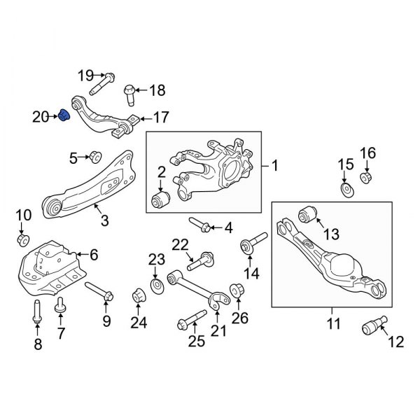 Suspension Control Arm Nut