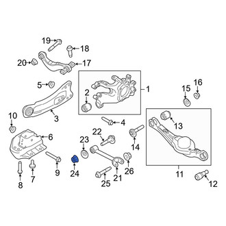 Ford OE - Lateral Arm Nut