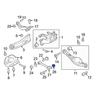 Ford OE - Lateral Arm Nut