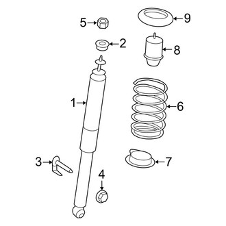 Ford OE - Rear Suspension - Shocks & Components (FWD)