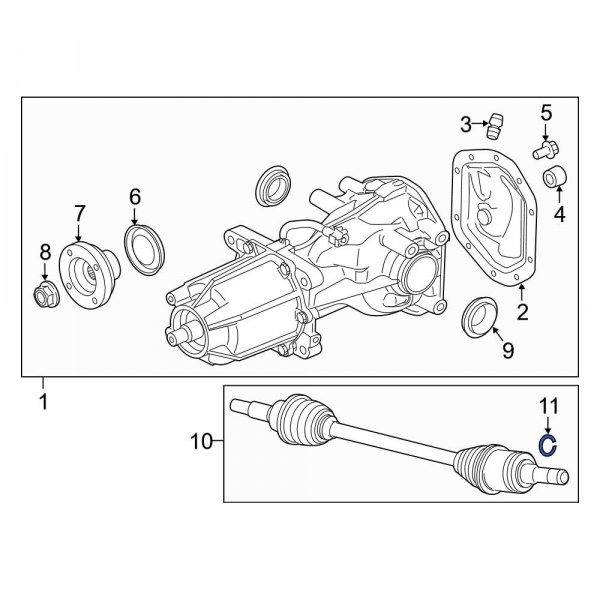 CV Axle Shaft C-Clip