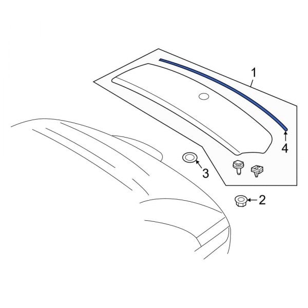 Ford OE 9T4Z78021A46A Spoiler Seal