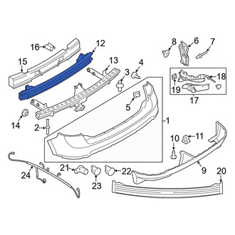 Ford OE - Rear Bumper Impact Bar