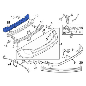 Ford OE - Rear Bumper Impact Absorber
