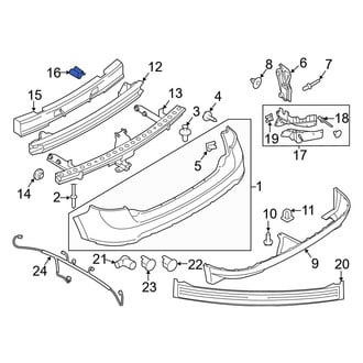 Ford OE - Door Mirror Cover Clip