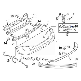 Ford OE - Bumper Cover Rivet