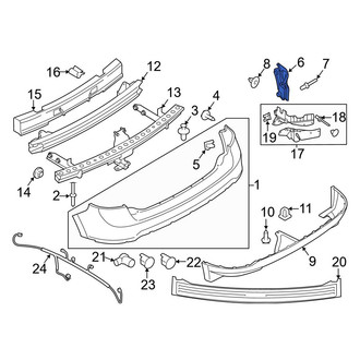 Ford OE - Rear Left Bumper Cover Bracket