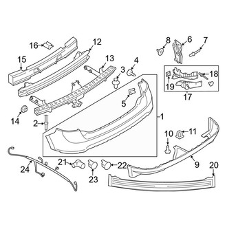 Ford OE - Rear Bumper - Bumper & Components