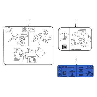 Ford OE - A/C System Information Label