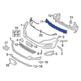 Ford OE - Front Bumper Impact Absorber