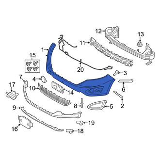 Ford OE - Front Upper Bumper Cover
