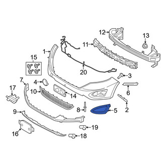 Ford OE - Front Right Fog Light Trim