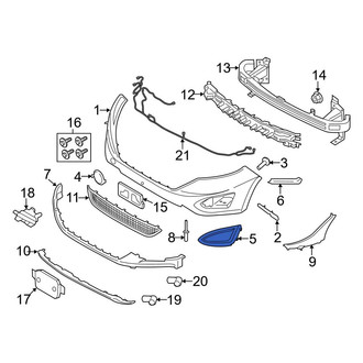 Ford OE - Front Right Fog Light Trim